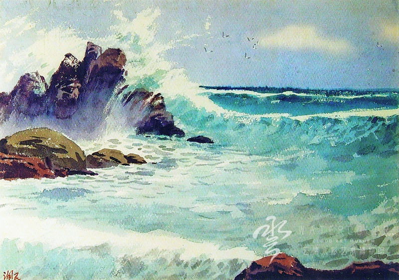 王润民 《涛声》 38*54cm